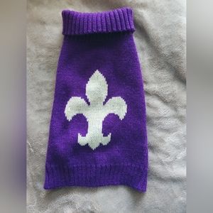 Purple pet sweater